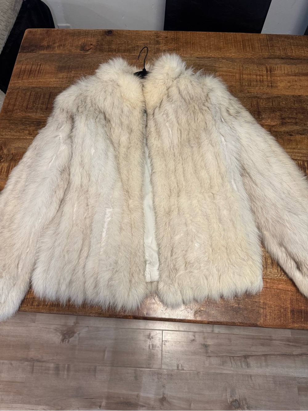 Vintage Cream Plush Teddy Jacket